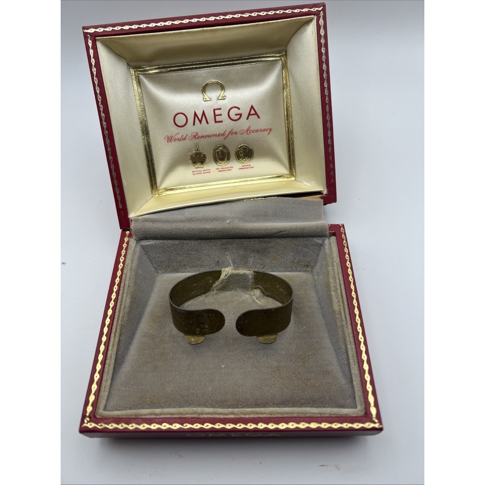 Omega vintage watch box 1950s Empty Just Box BROKEN SEE PICS